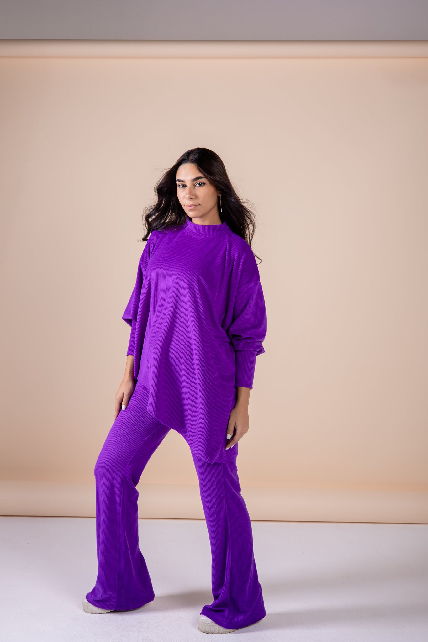 The velvet set in purple