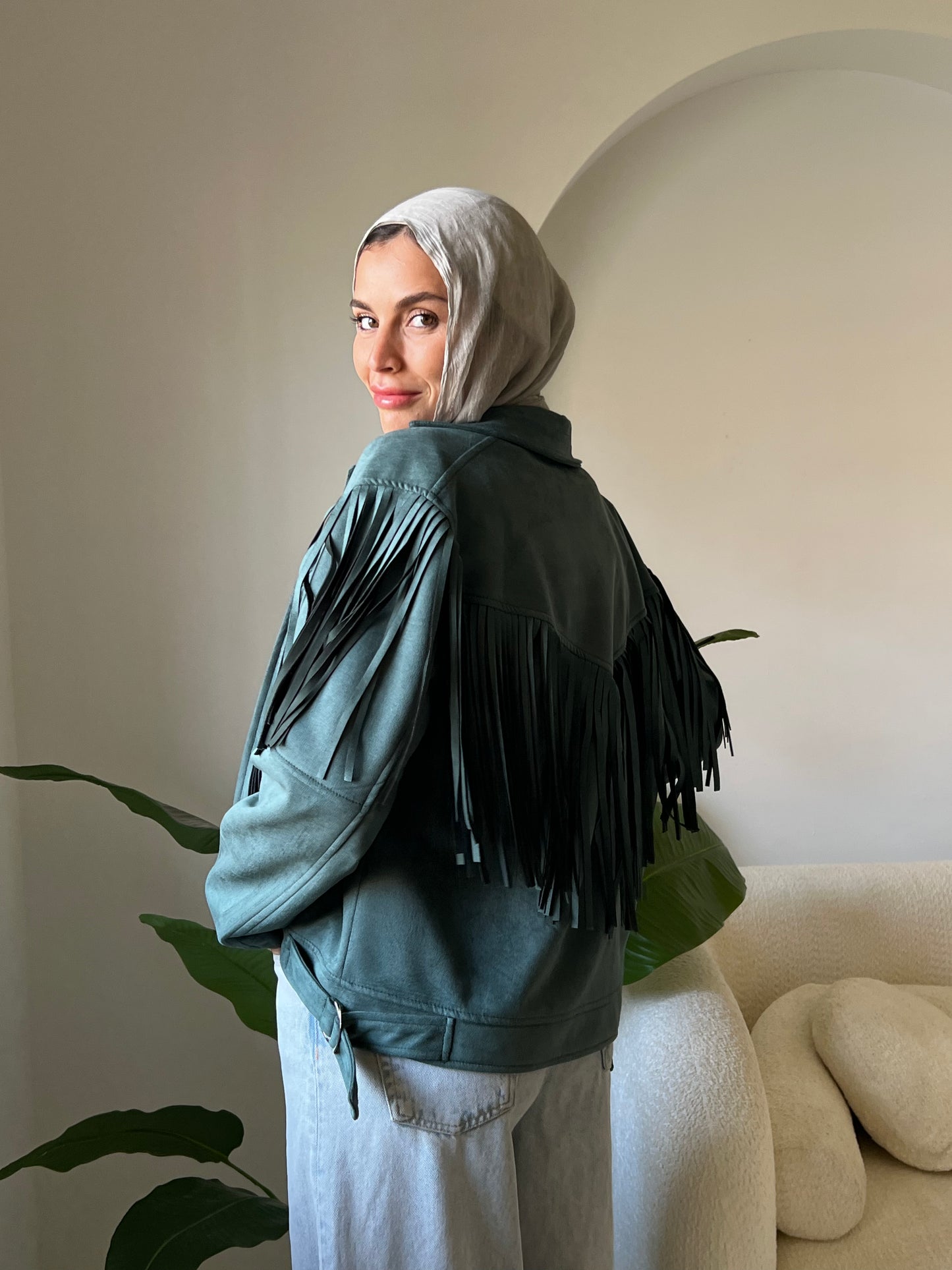 Cowboy jacket in Teal