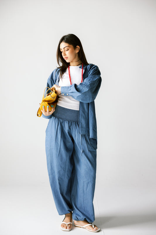 Breezy tencel denim top