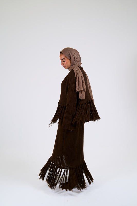 Tassel Flow set in brown