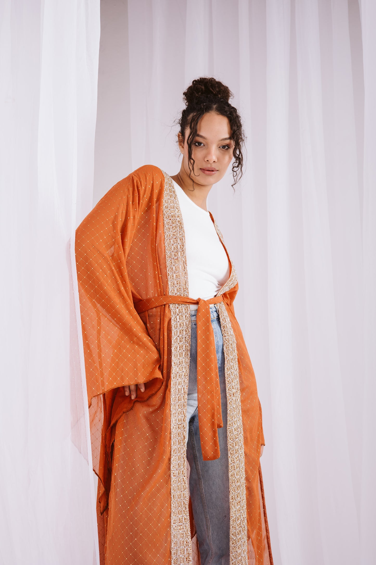 Dotted kaftan in simon