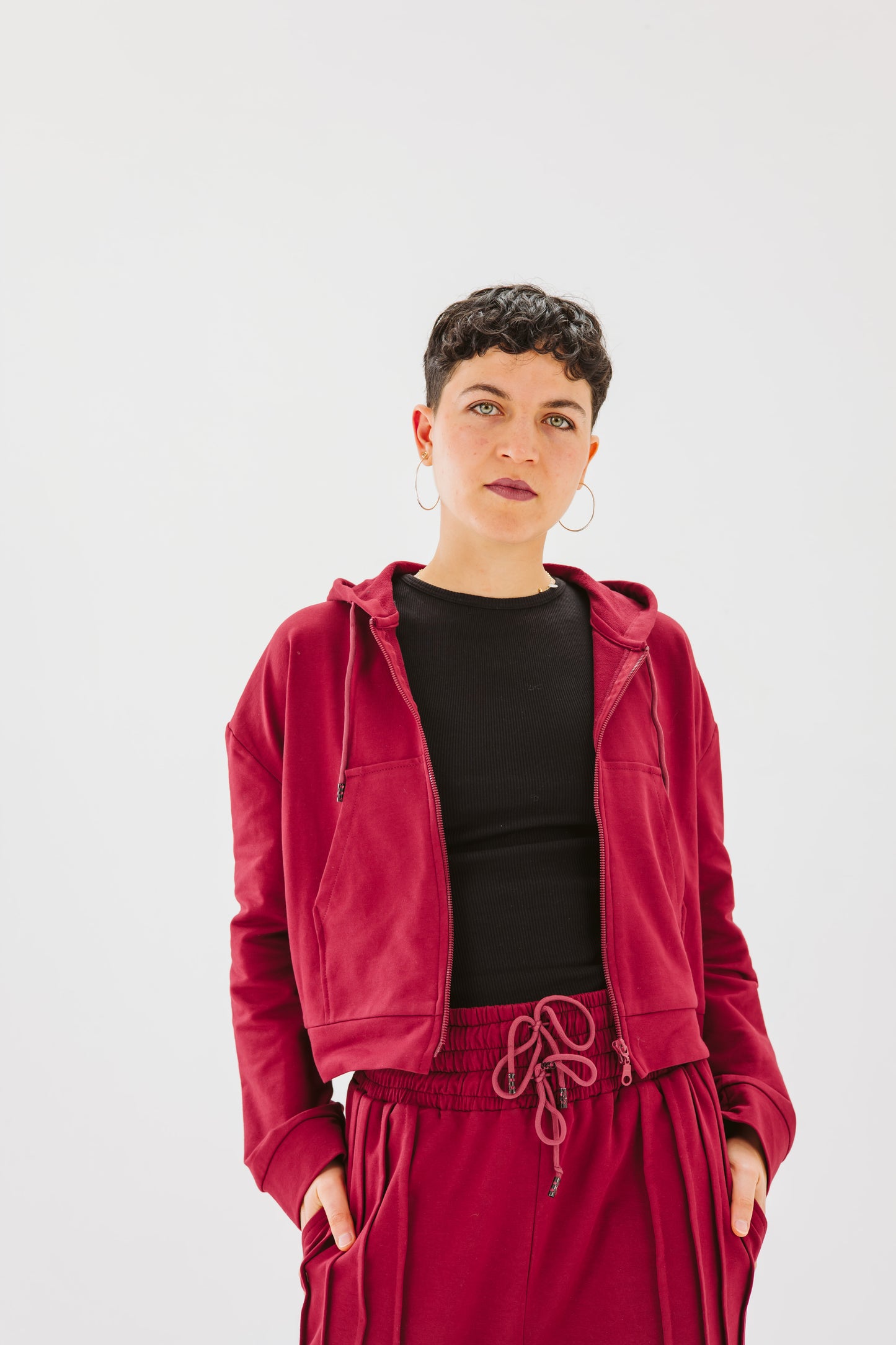 Tracksuit in maroon