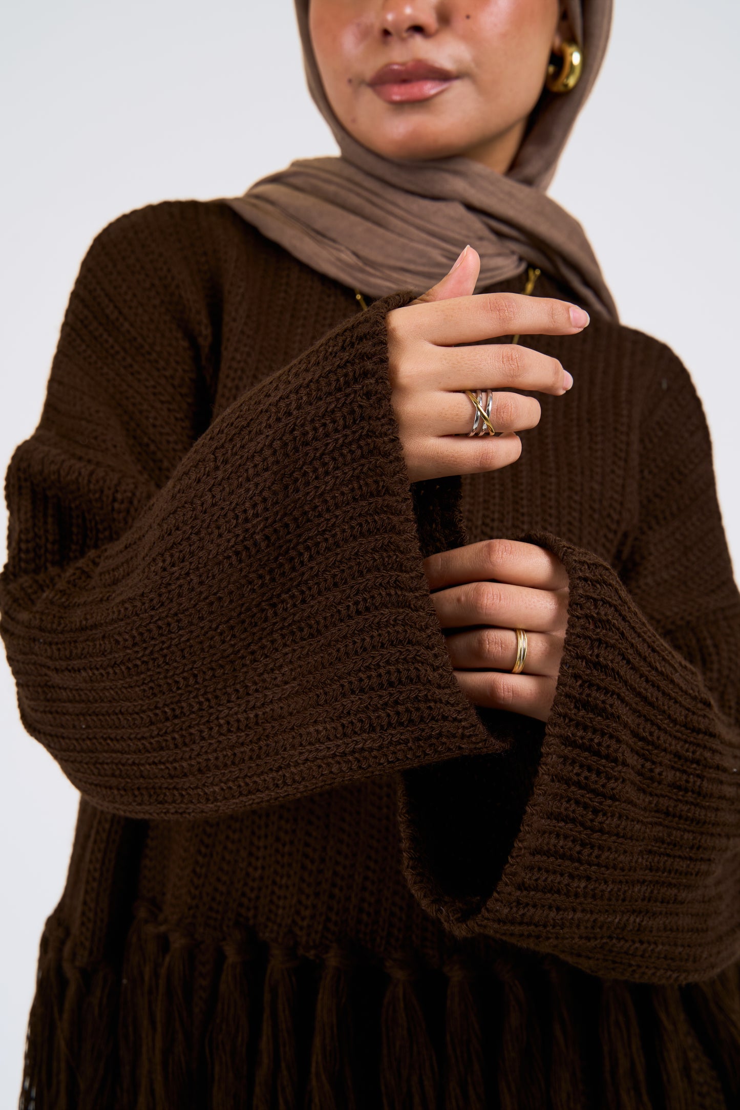 Tassel Flow set in brown