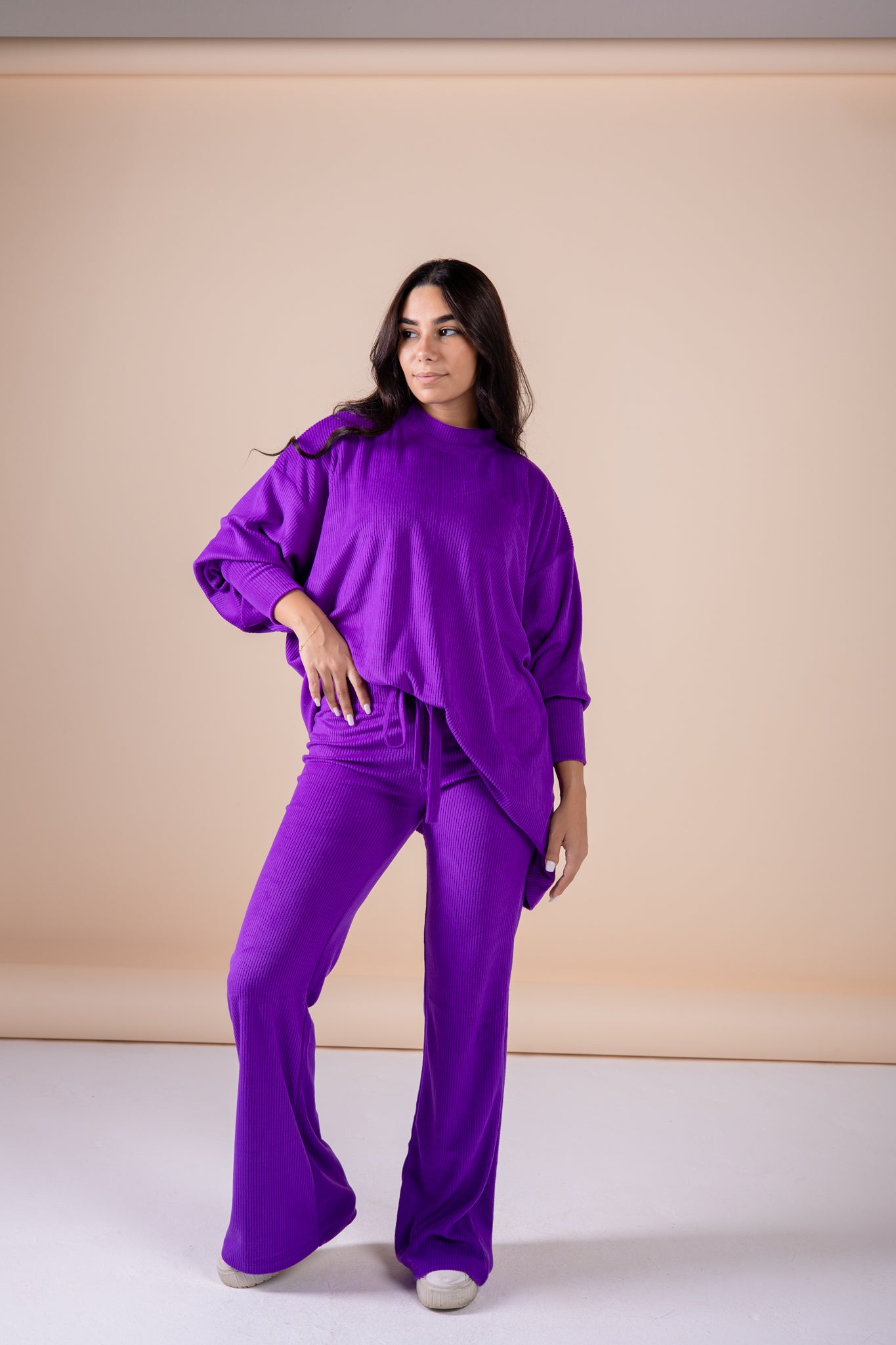 The velvet set in purple