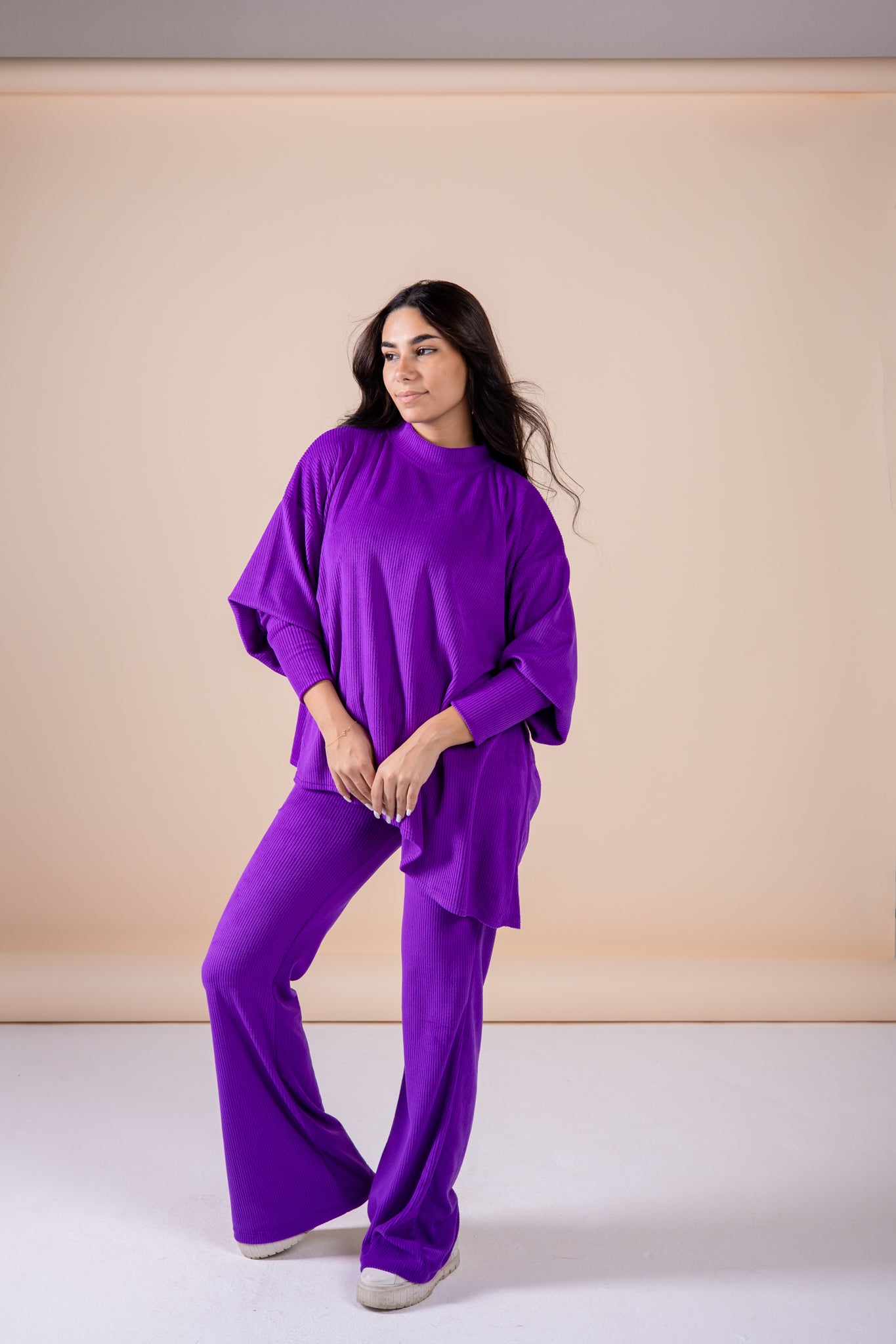 The velvet set in purple