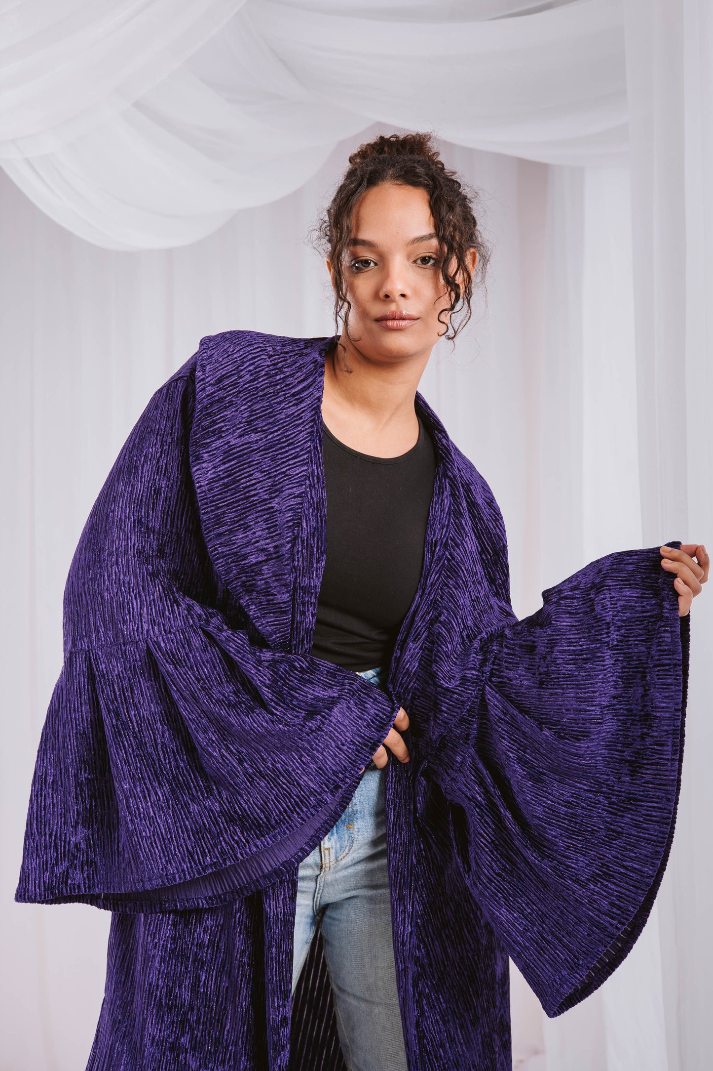 Urth kaftan in purple