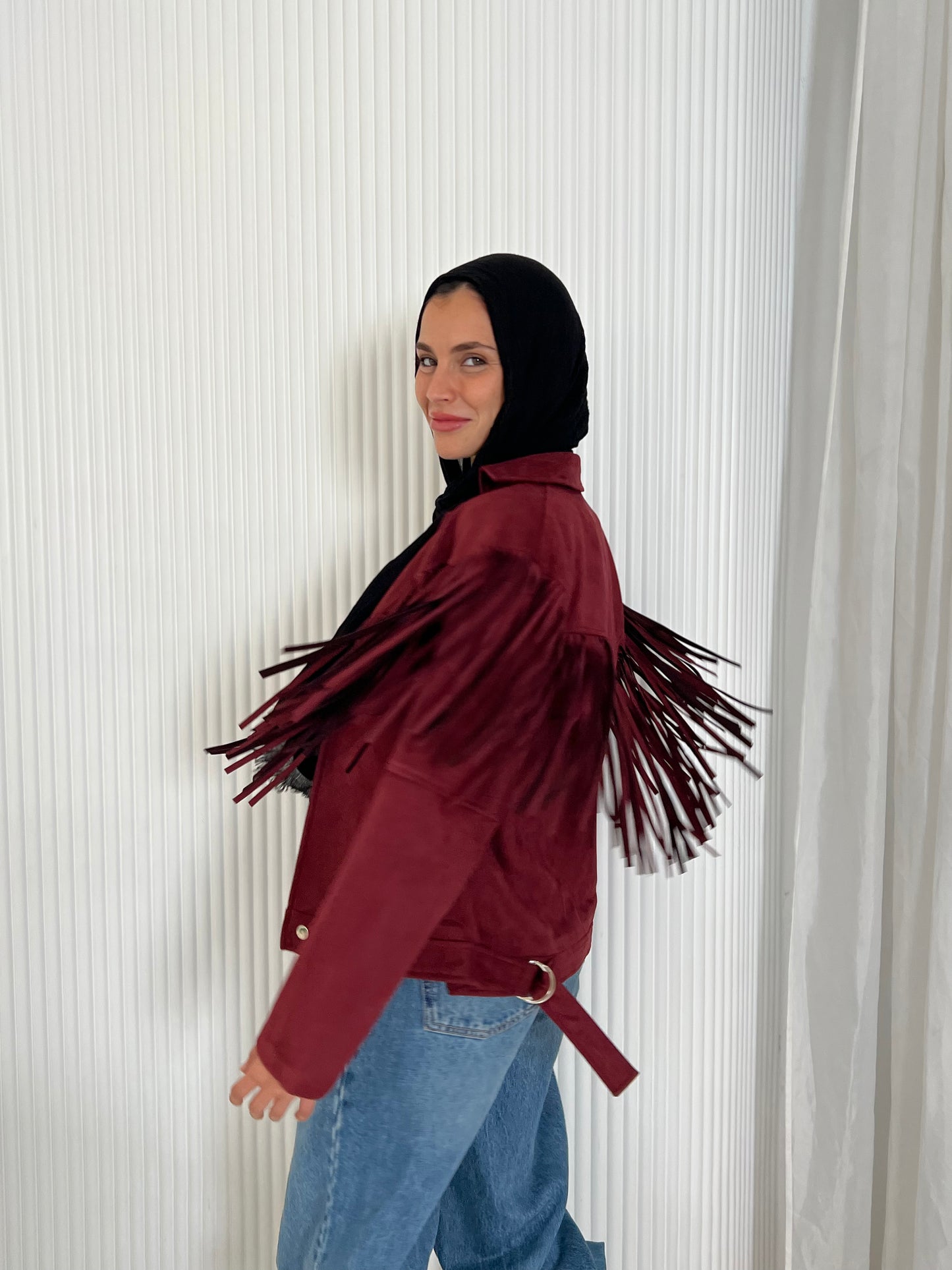 Cowboy jacket in -burgundy