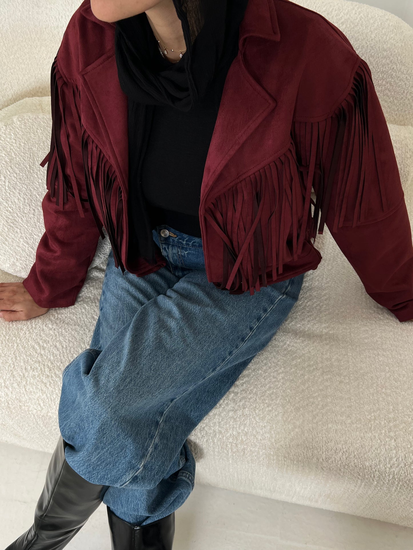 Cowboy jacket in -burgundy