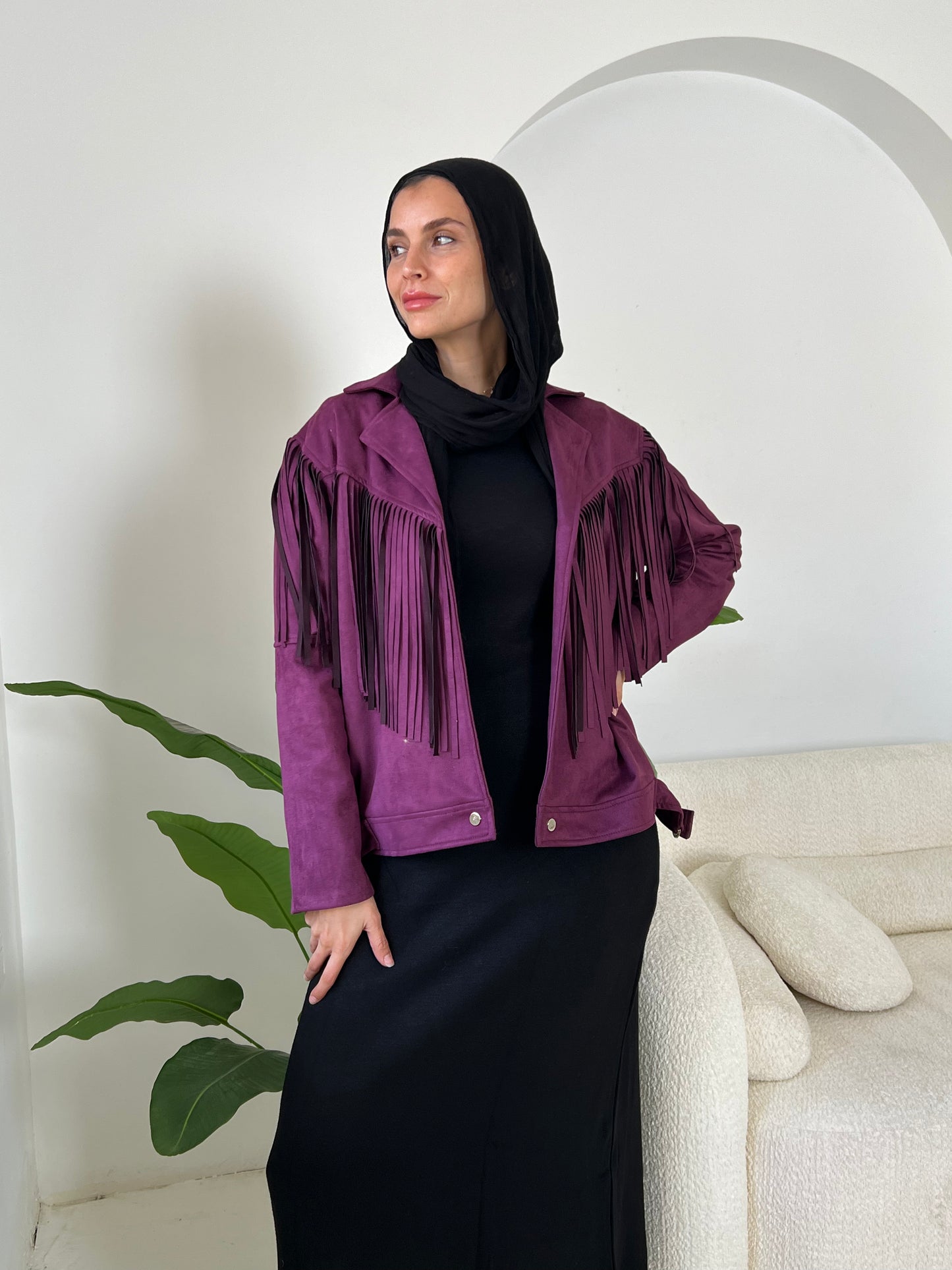 Cowboy jacket in Purple