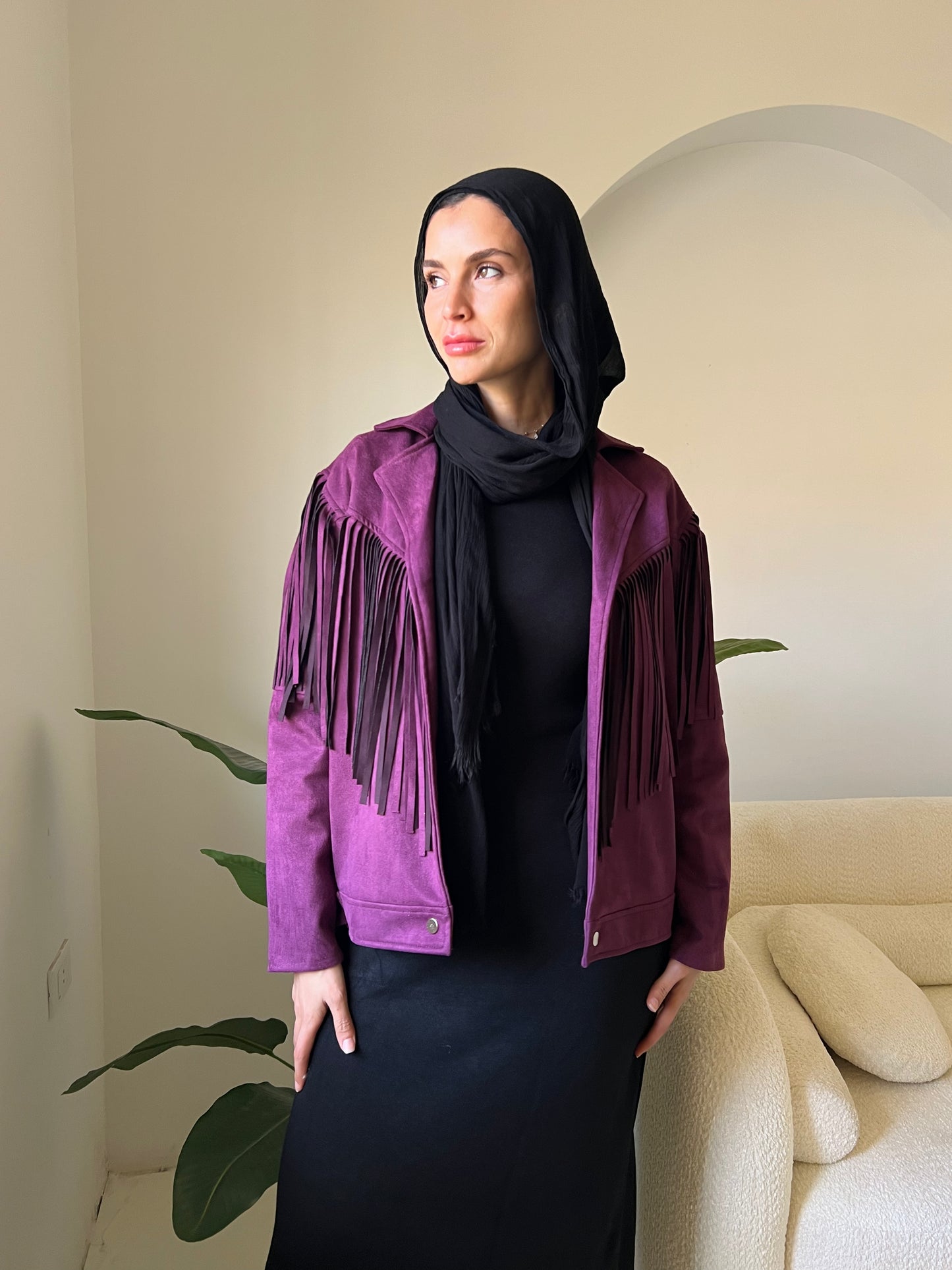 Cowboy jacket in Purple