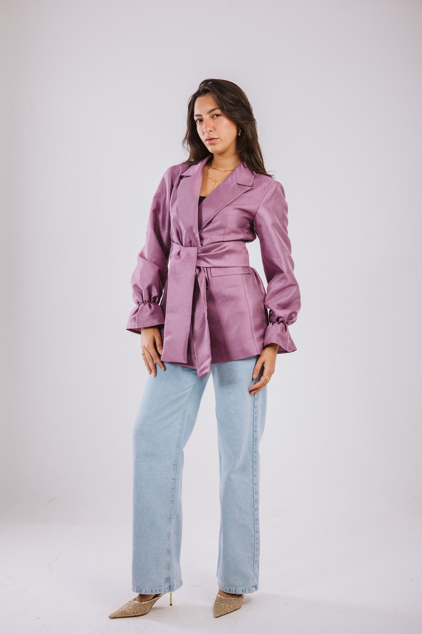 The Dazzling Blazer in Light Purple