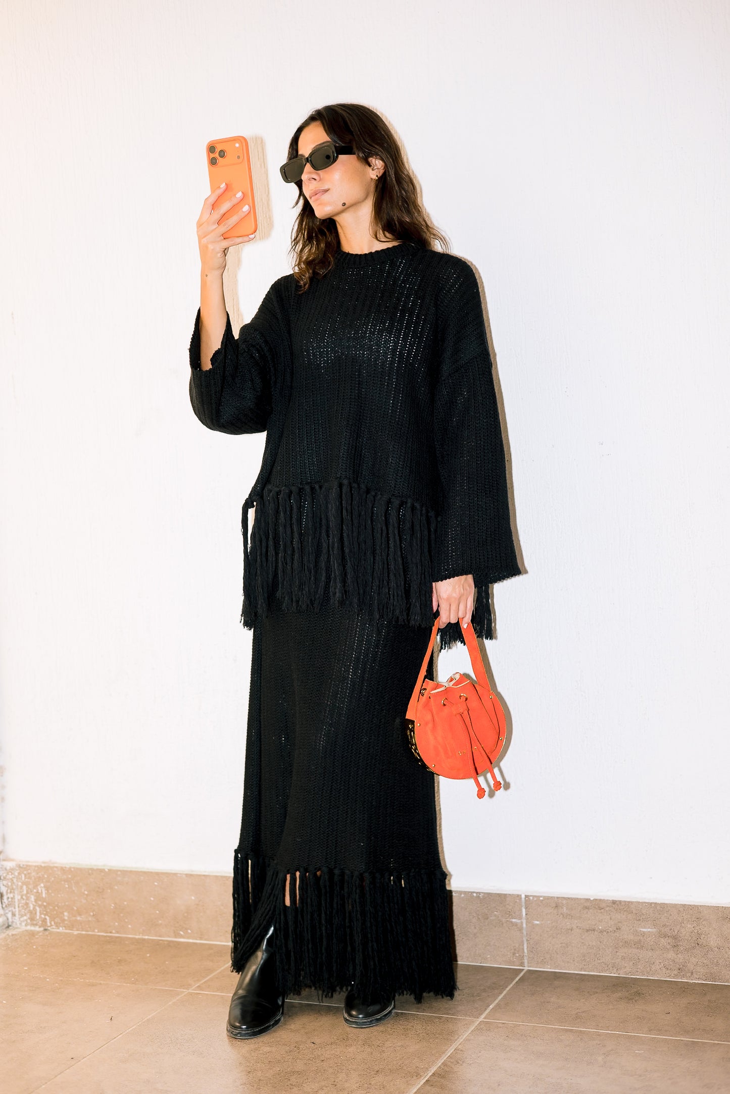 Tassel Flow set in Black