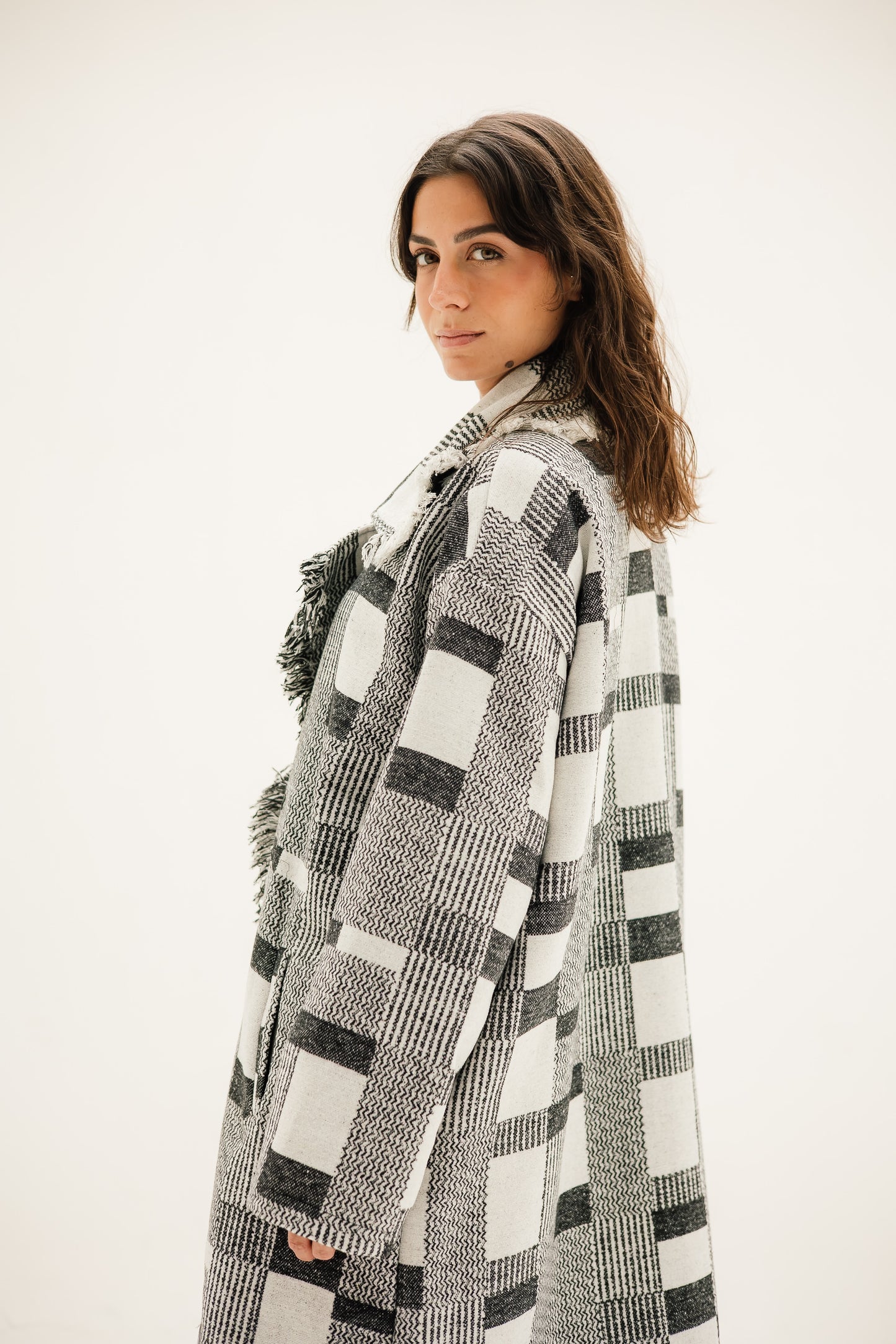 Checkered coat