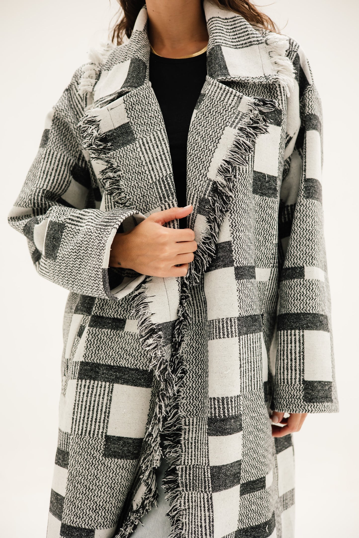 Checkered coat