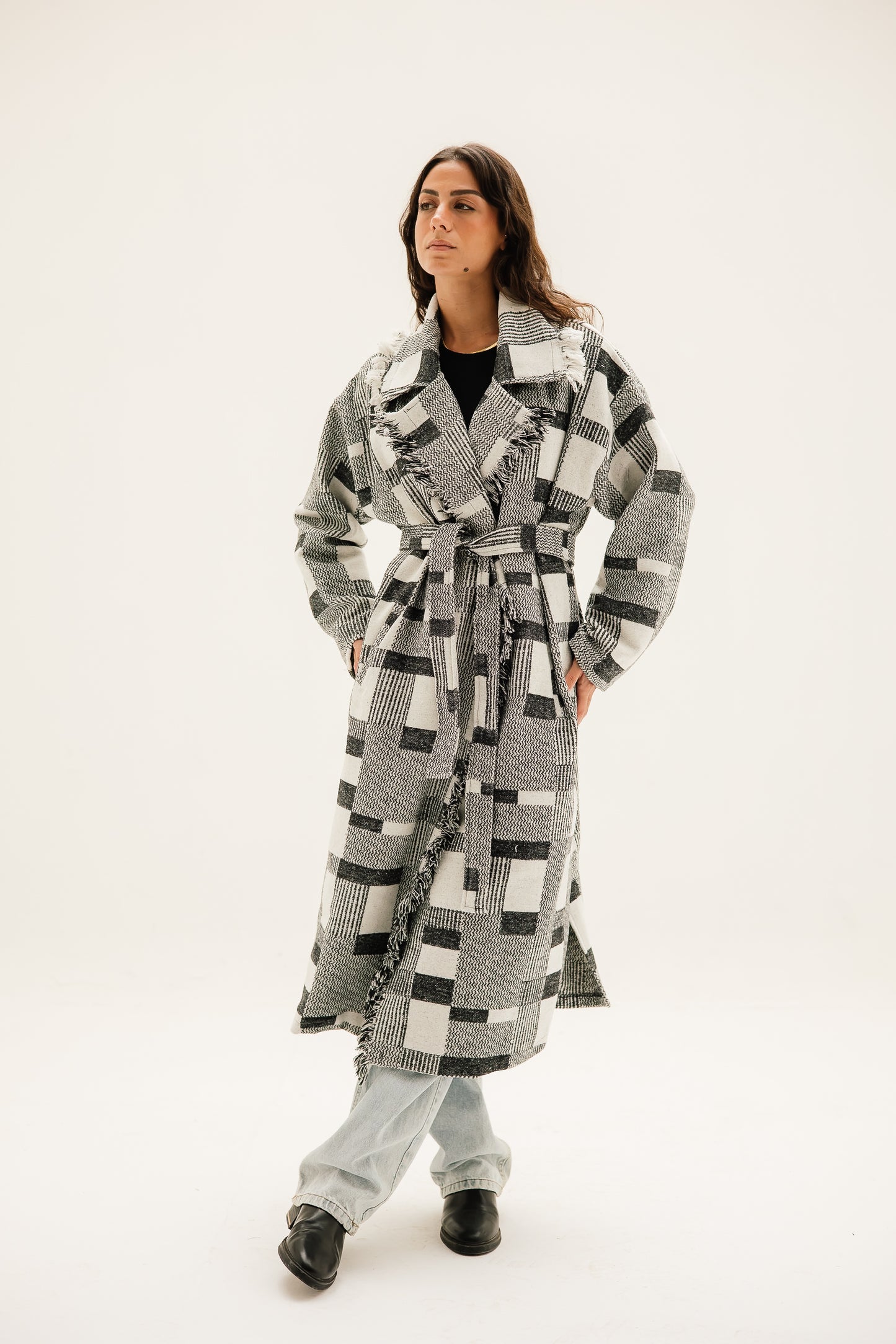 Checkered coat