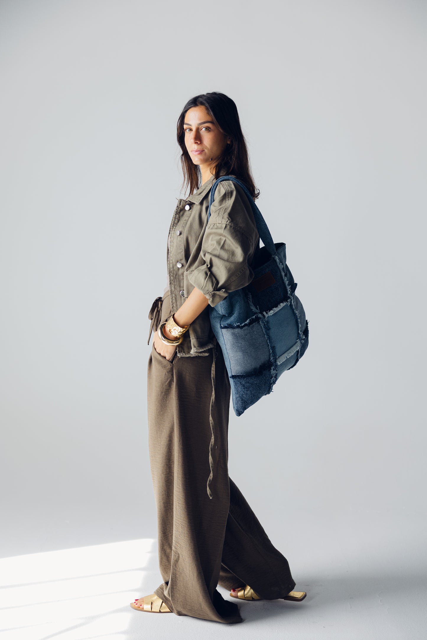 Denim Patches bag