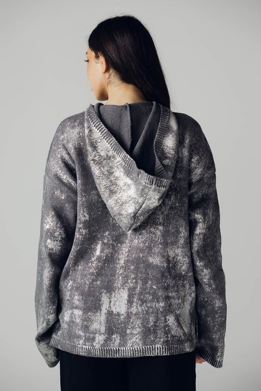 Metalic knit in grey
