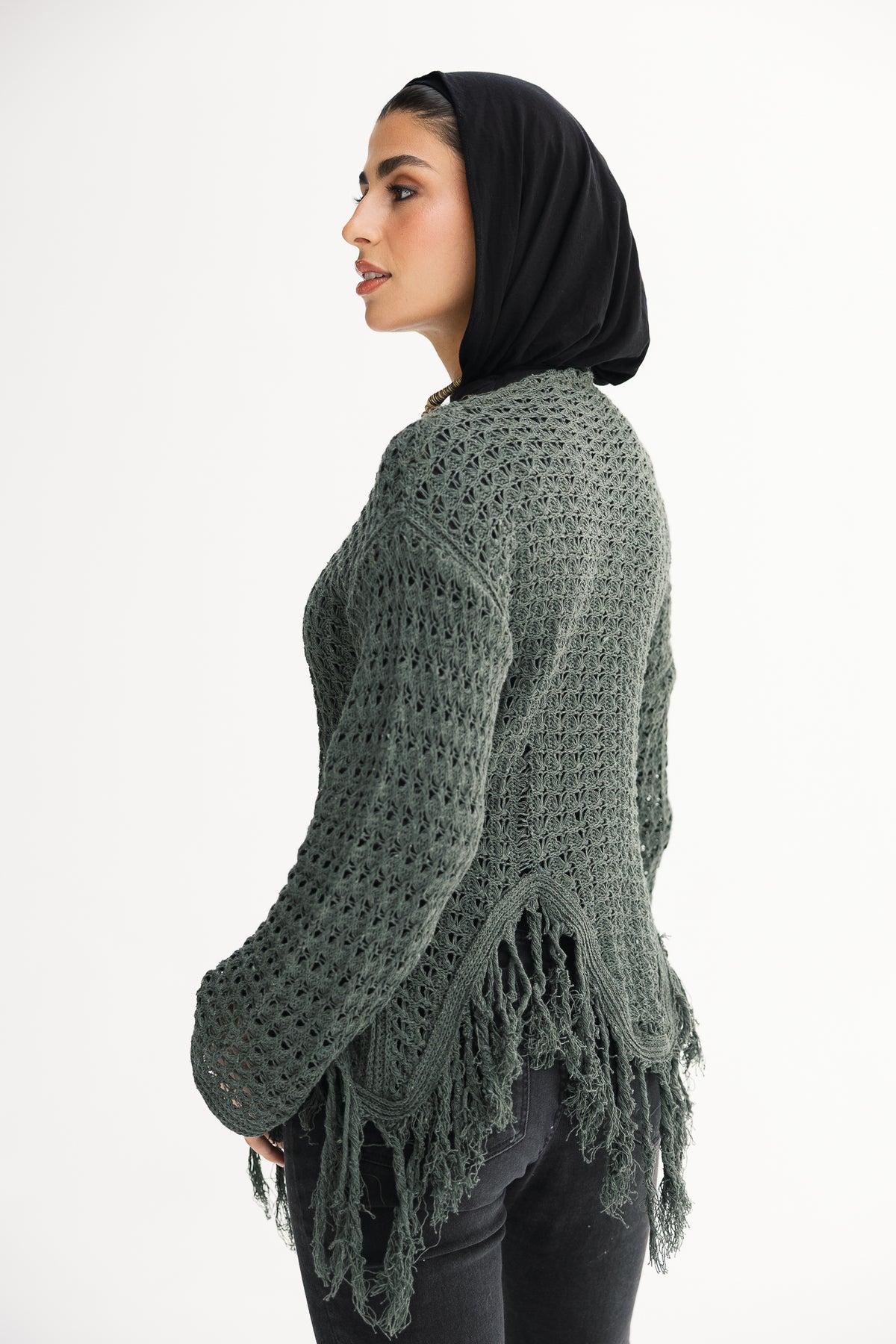 Fall Knit Top in Olive
