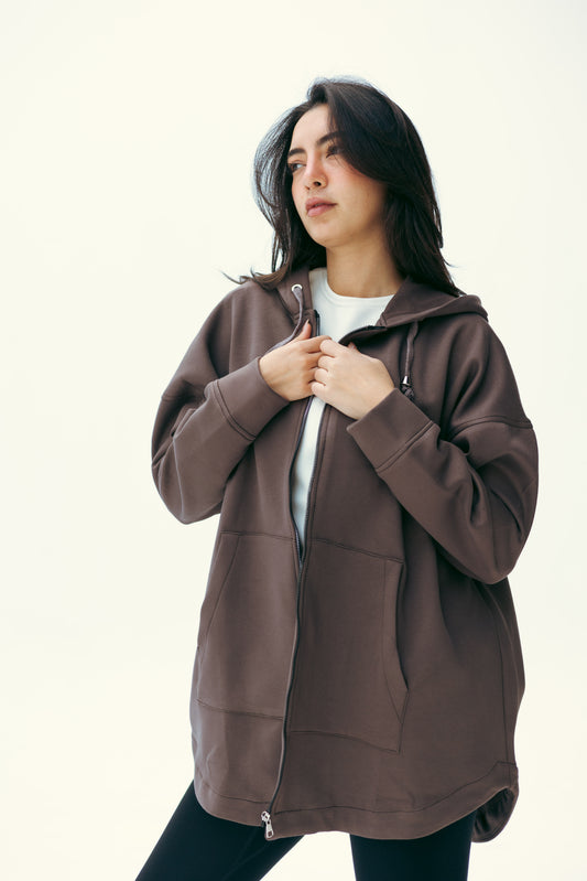 Comfort Core Hoodie in Brown