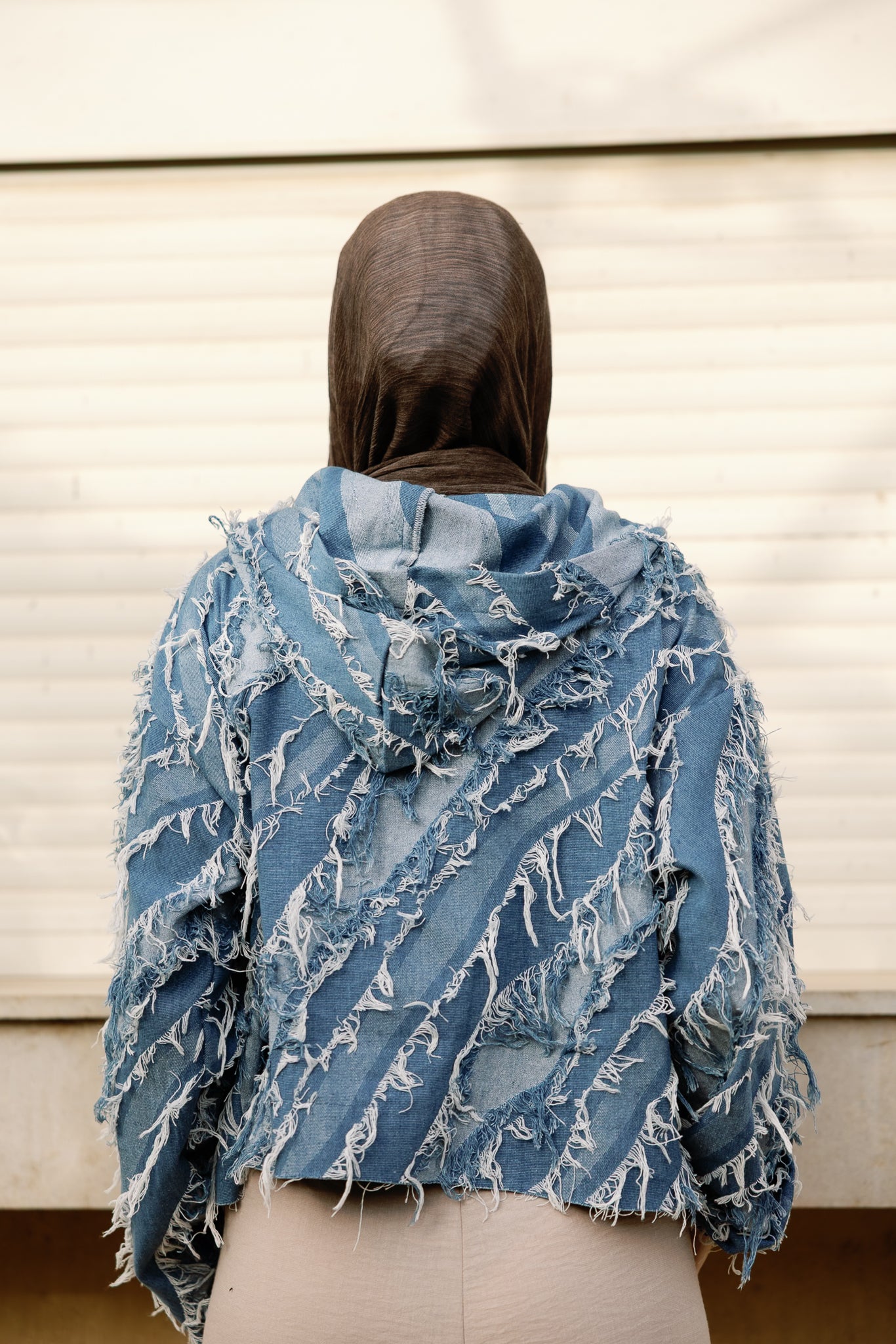 Shredded denim Jacket