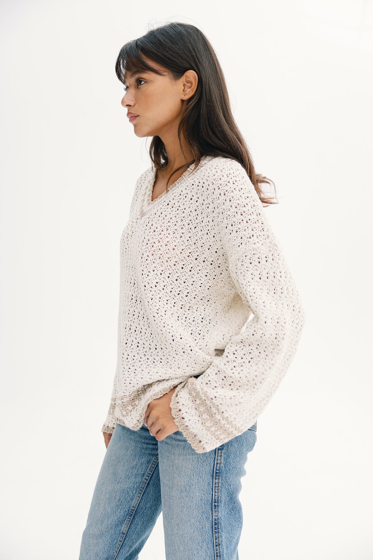V neck knit