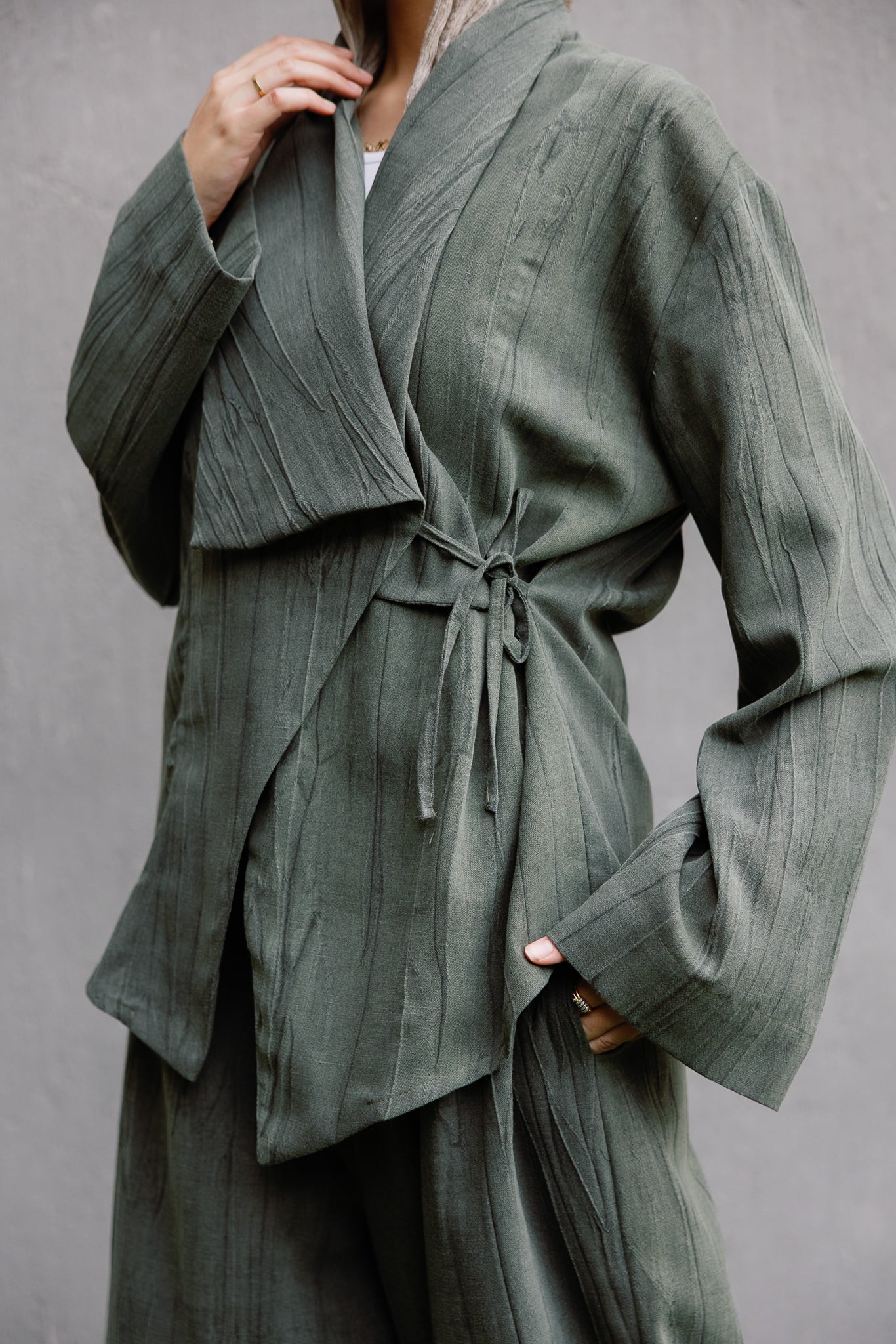 Nomade wrap set in Olive