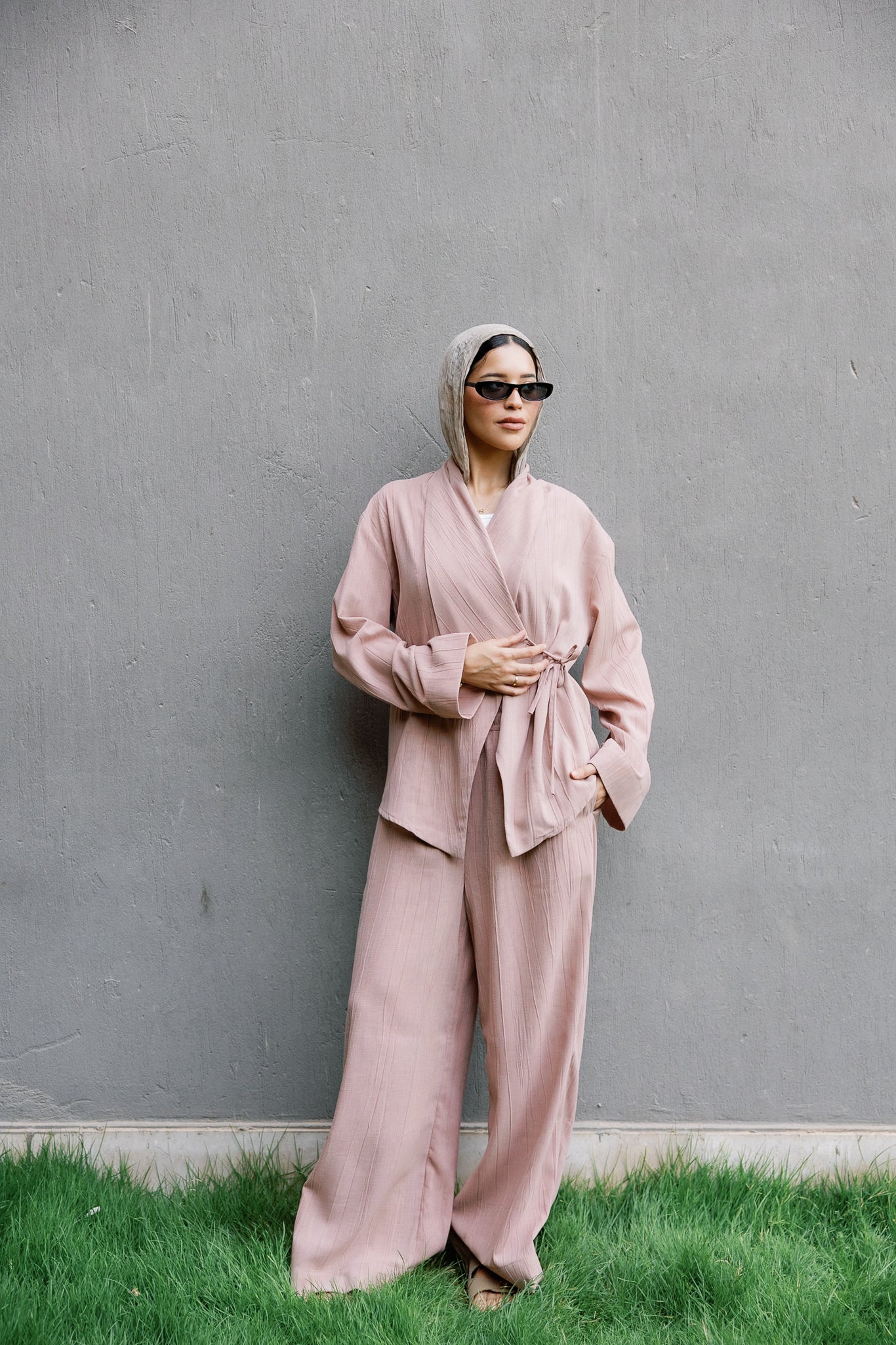 Nomade wrap set in Pink