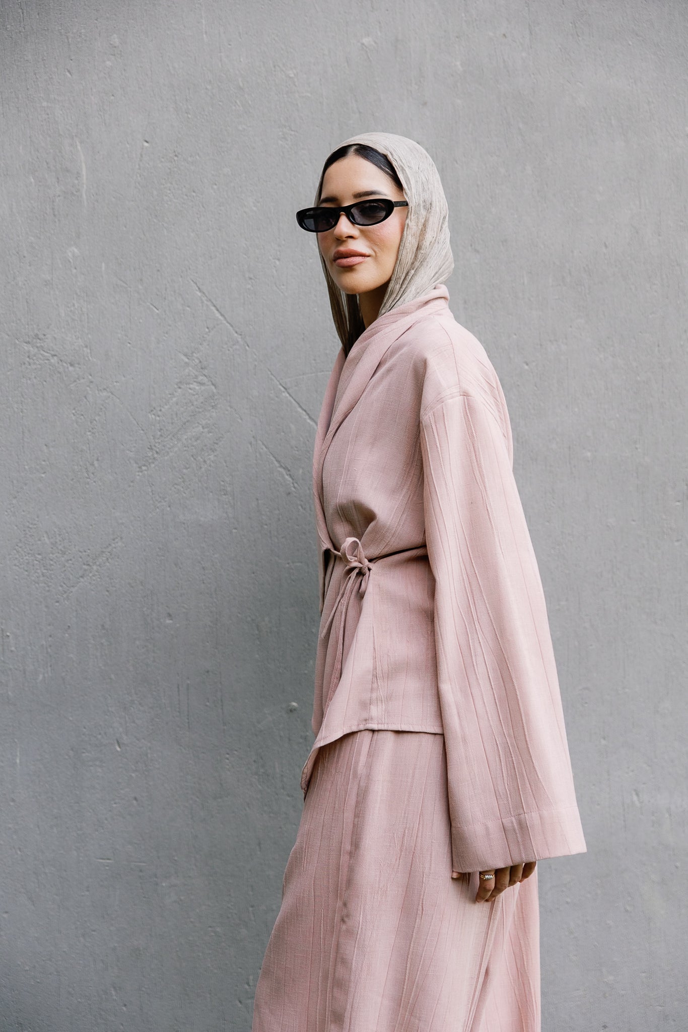 Nomade wrap set in Pink