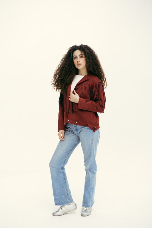 Cowboy jacket in -burgundy