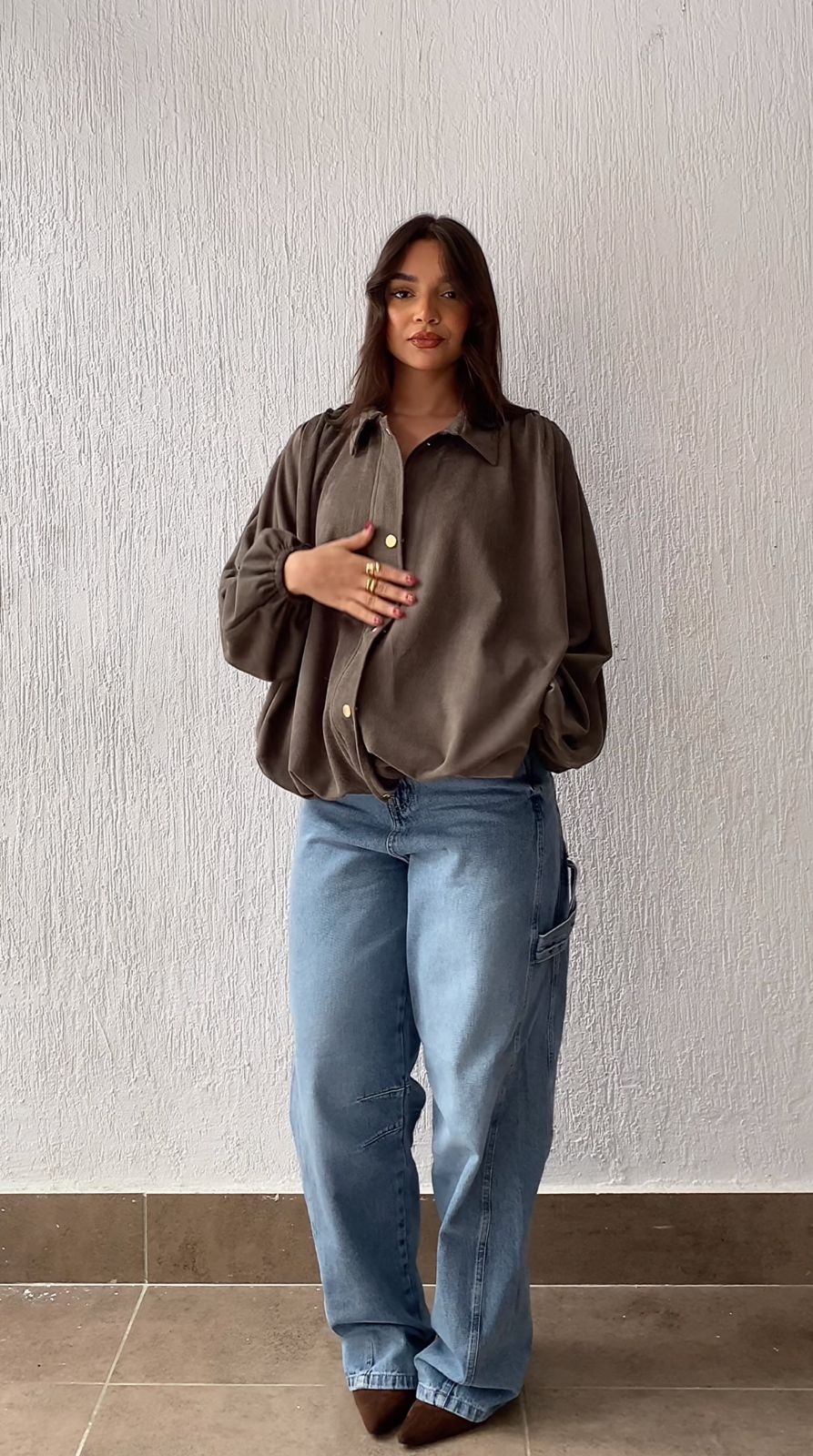 Balloon Jacket in Olive