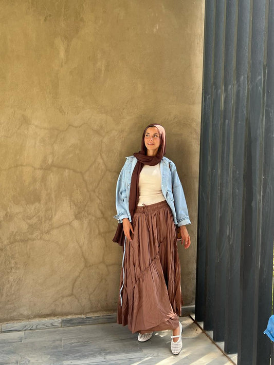 Gypsy Soul Skirt in Brown