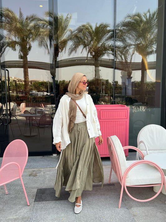 Gypsy Soul Skirt In Olive (pre-order)