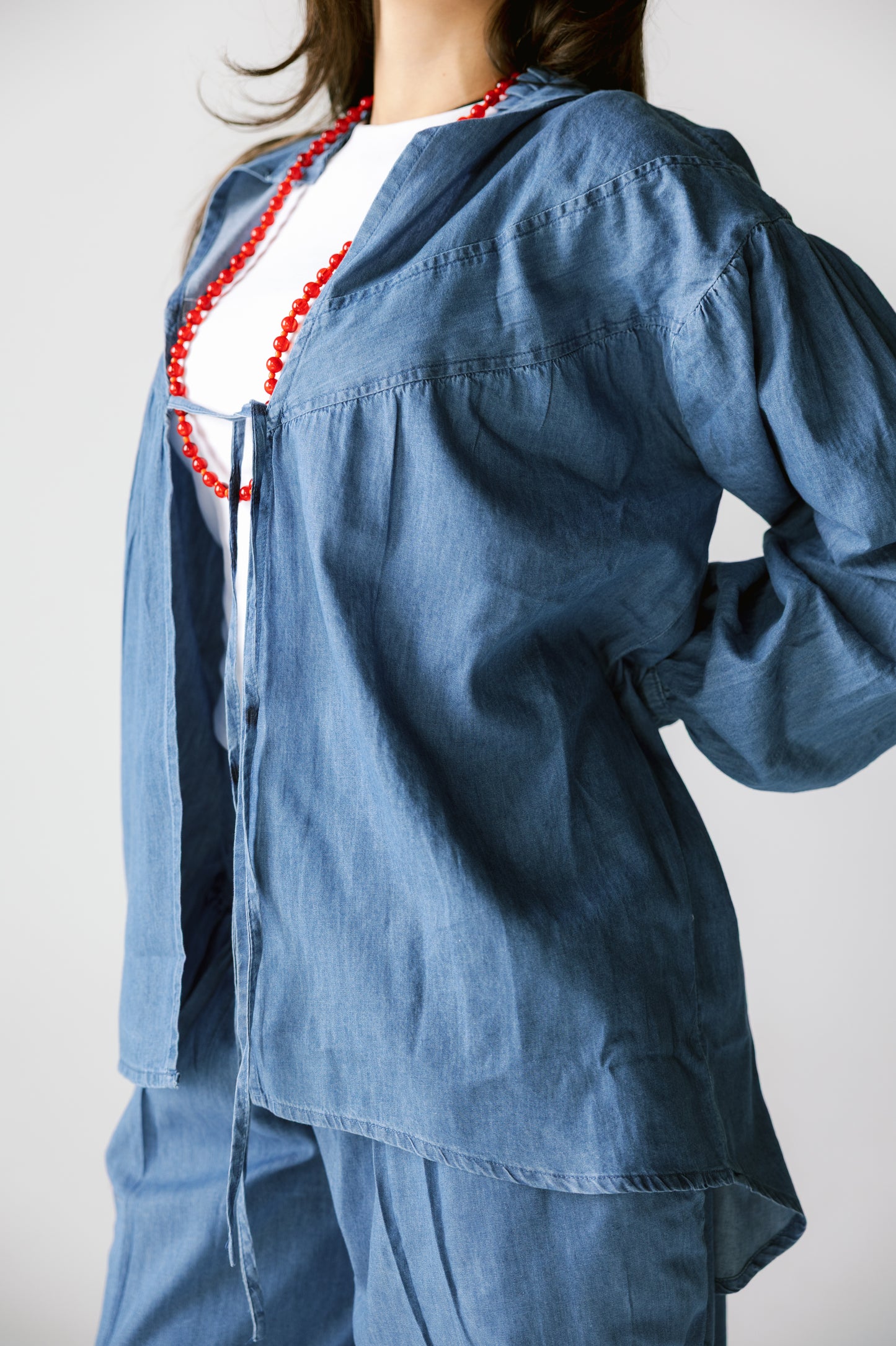 Breezy denim top