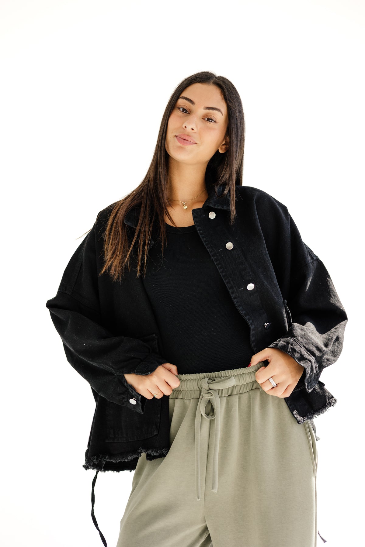 The muse denim in black (pre-order)